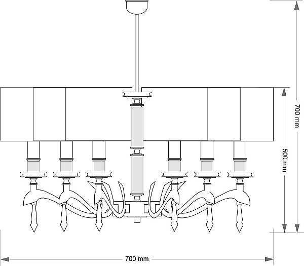 Потолочная люстра Sparone SPA-ZW-6(N/A)