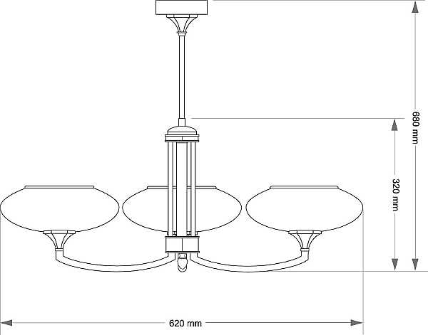 Потолочная люстра Decor DEC-ZW-3(P)