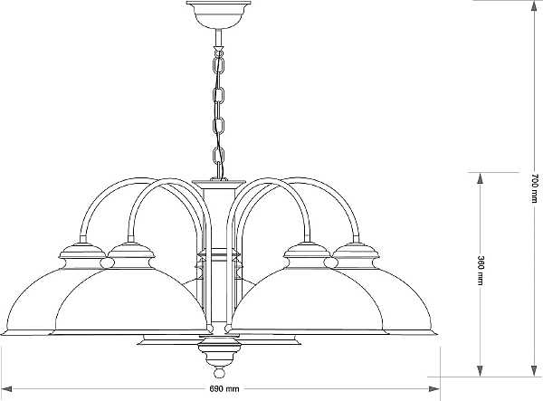 Подвесная люстра Lido LID-ZW-5(P)