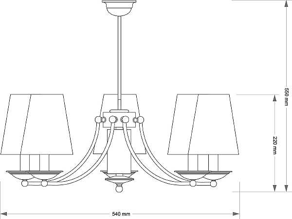 Потолочная люстра N (абажур) N-ZW-5(P/A)
