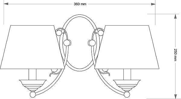 Настенное бра Casamia (абажур) CAS-K-2(P/A)