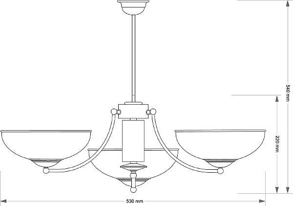 Потолочная люстра N (плафон) N-ZW-3(P)