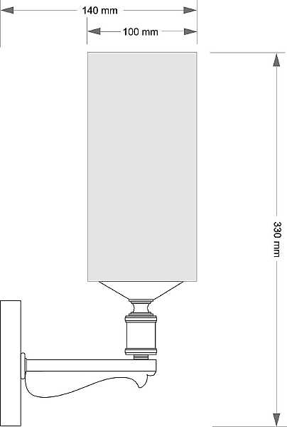 Настенное бра Merano (плафон) MER-K-1(N)