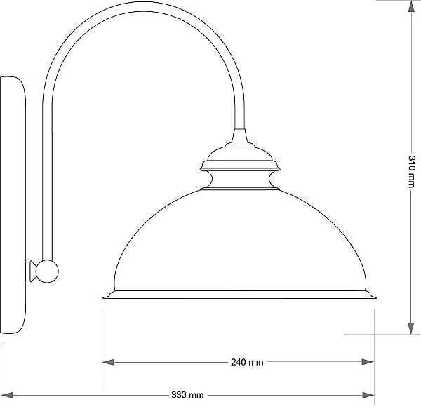 Настенное бра Lido LID-K-1(P)GR