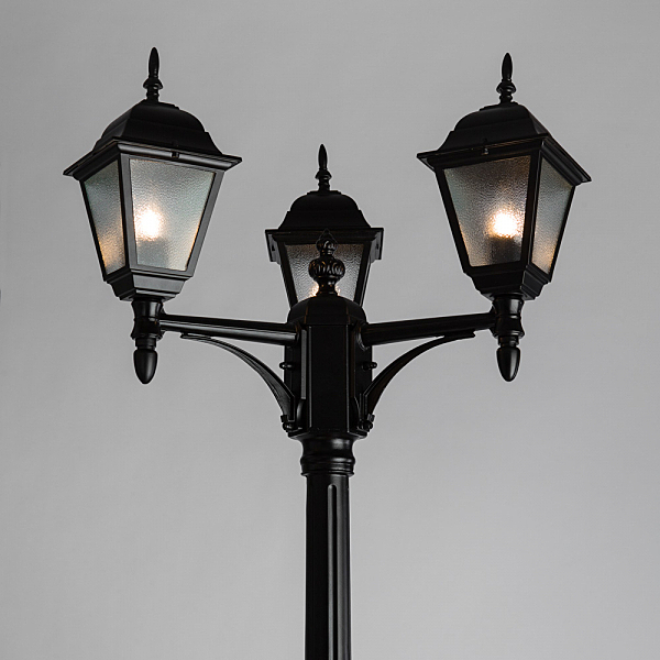 Столб фонарный уличный Arte Lamp BREMEN A1017PA-3BK