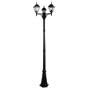 Столб фонарный уличный Arte Lamp BREMEN A1017PA-3BK