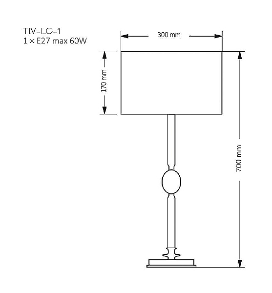 Настольная лампа Tivoli TIV-LG-1(N)