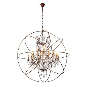 Подвесная люстра Foucaults orb crystal LOFT1897/21