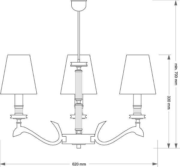 Потолочная люстра Sparone SPA-ZW-3(N/A)