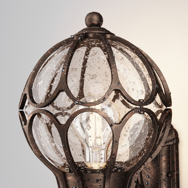 Уличный настенный светильник Via O024WL-01G