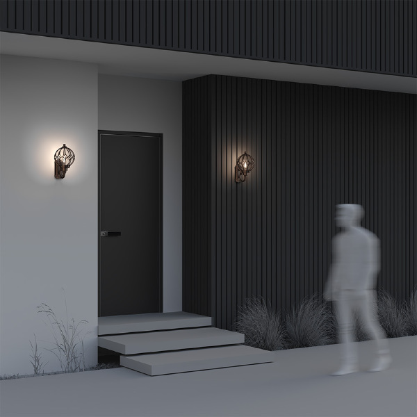 Уличный настенный светильник Via O024WL-01G