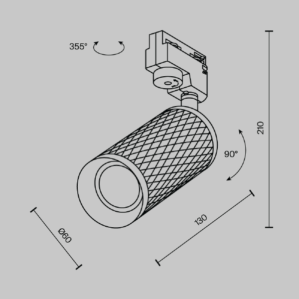 Трековый светильник Focus Design Unity TR011-1-GU10-W