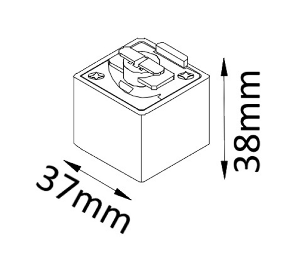 Комплектующие для трек-систем Crystal Lux CLT 0.212 03 WH