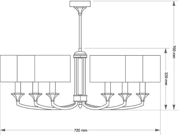 Потолочная люстра Decor Versace DEC-ZW-6(P/A)