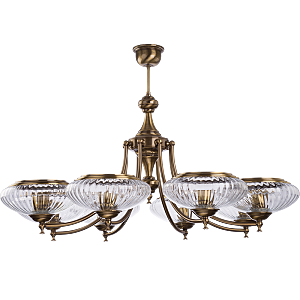 Потолочная люстра San Marino New Swarovski (плафон) SAN-ZW-8(P)SW