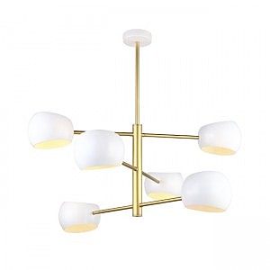 Потолочная люстра Стиг 4034/6P-GD-WT
