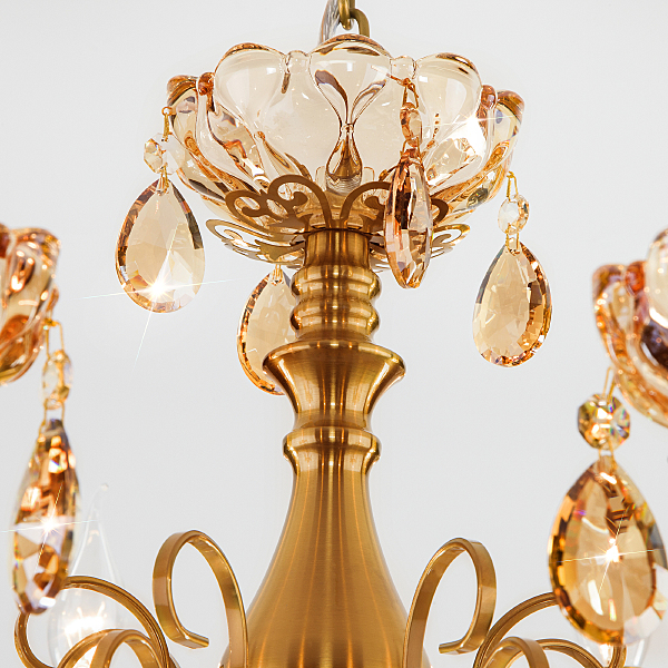 Подвесная люстра Escada 10109/8 бронза/тонированный хрусталь Strotskis