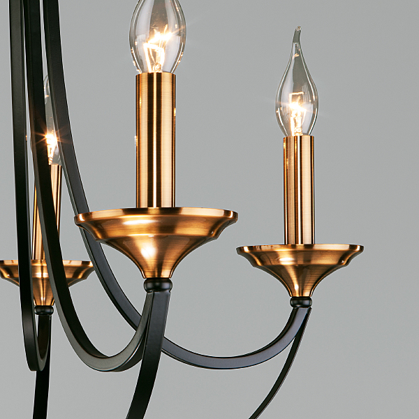 Подвесная люстра Lazzaro 60098/5 черный