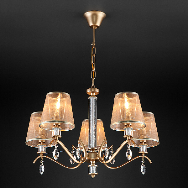 Подвесная люстра Alcamo 60103/5 перламутровое золото