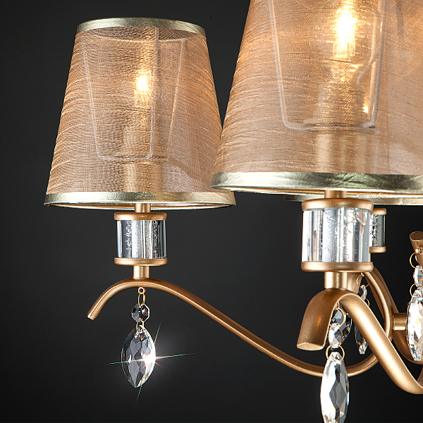 Подвесная люстра Alcamo 60103/5 перламутровое золото