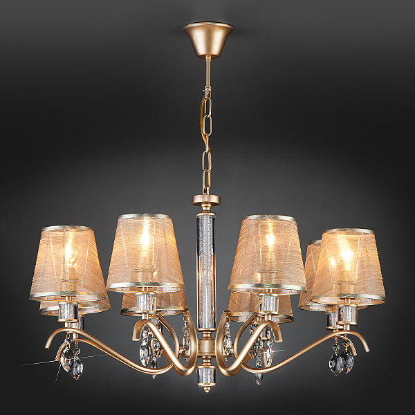 Подвесная люстра Alcamo 60103/8 перламутровое золото