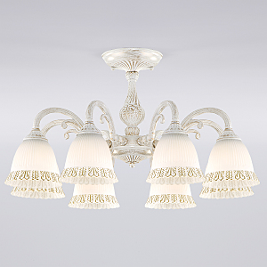 Потолочная люстра Campina 60107/8 белый с золотом