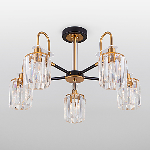 Потолочная люстра Tenia 70090/5 черный Smart