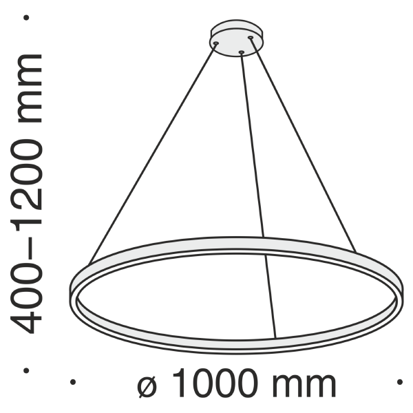 Подвесная люстра Rim MOD058PL-L54W4K