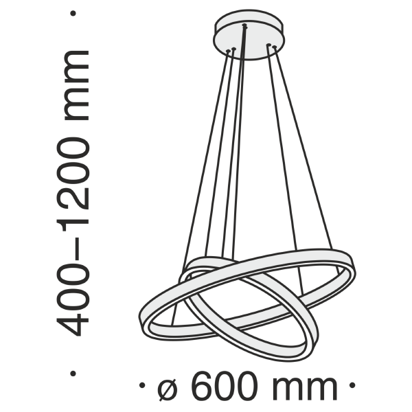Подвесная люстра Rim MOD058PL-L55W4K