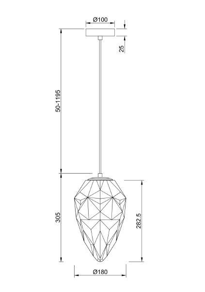 Светильник подвесной Globo P052PL-01PK