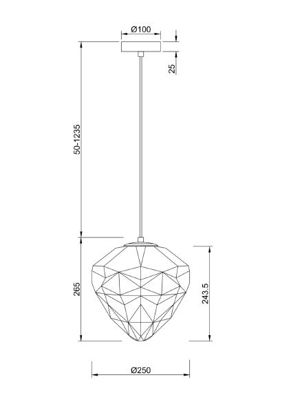 Светильник подвесной Globo P053PL-01PK