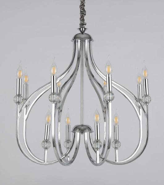 Подвесная люстра Lumina Deco LDP 1250-12 CHR