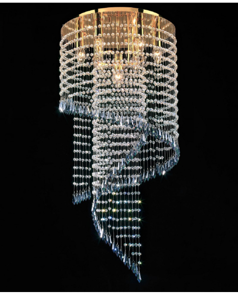 Люстра каскадная Precisio LDC 7053-7A GD