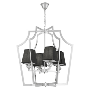 Подвесная люстра Lumina Deco LDP 1249-4 CHR+BK