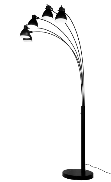 Торшер Zorba LDF 8801-5 BK