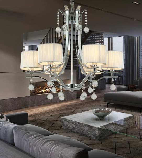 Подвесная люстра Fontenea LDP 8443-6 CHR