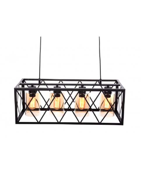 Подвесная люстра Nortis LDP 11535-4 BK