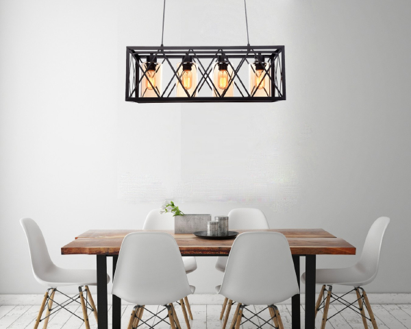 Подвесная люстра Nortis LDP 11535-4 BK