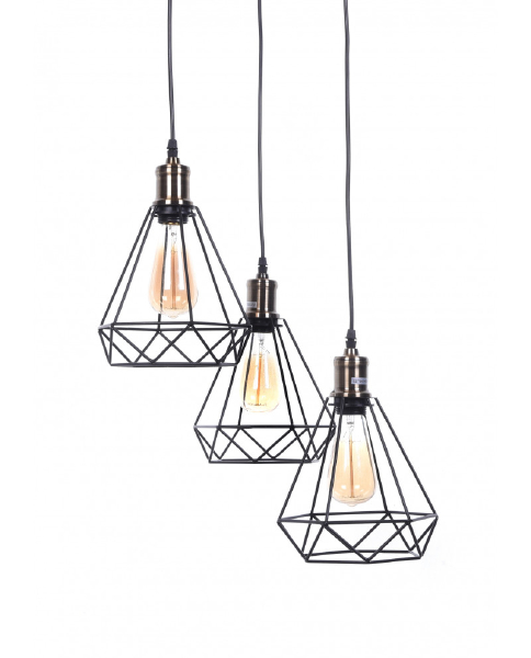 Светильник подвесной Cobi LDP 11609-3 BK