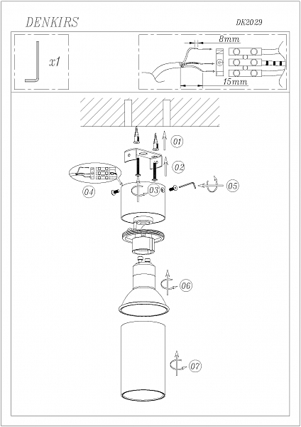 Накладной светильник Dk2029 DK2029-WH