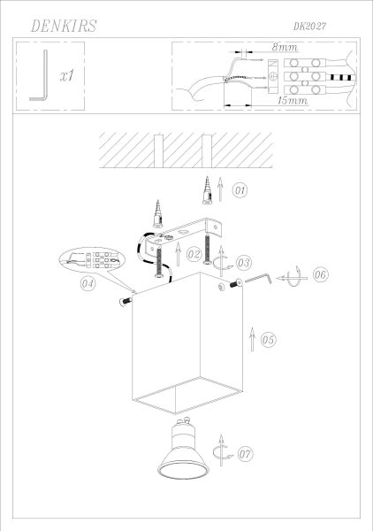 Накладной светильник DK2027-WH