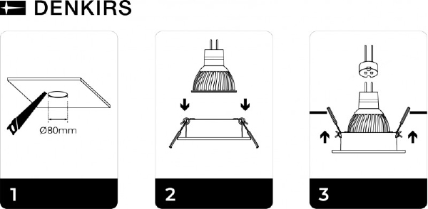 Встраиваемый светильник Dk3020Ww DK3020-WH