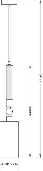 Светильник потолочный Lea LEA-ZWM-1(BN/A)