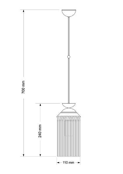 Светильник потолочный Fiore FIO-ZW-1(P)110