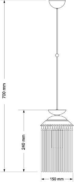 Светильник потолочный Fiore FIO-ZW-1(P)150