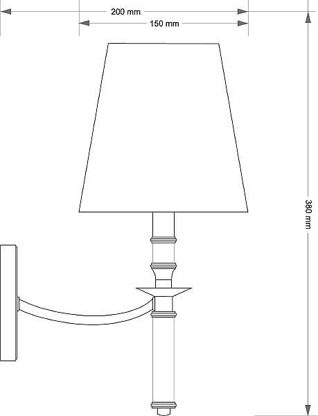 Настенное бра Napoli NAP-K-1(P/A)