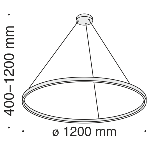 Подвесная люстра Rim MOD058PL-L65B4K