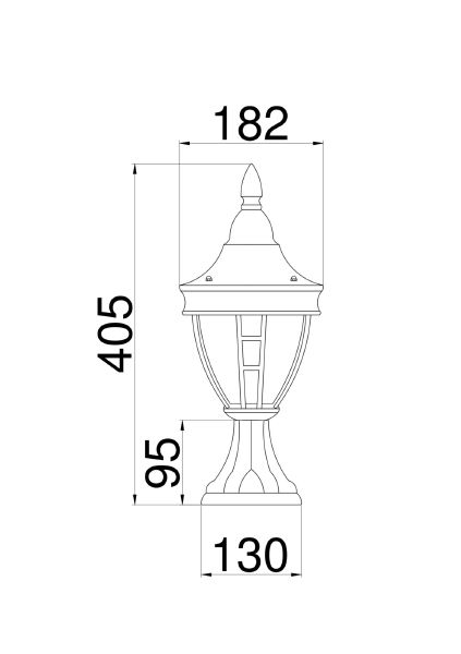 Уличный наземный светильник Rivoli O027FL-01B