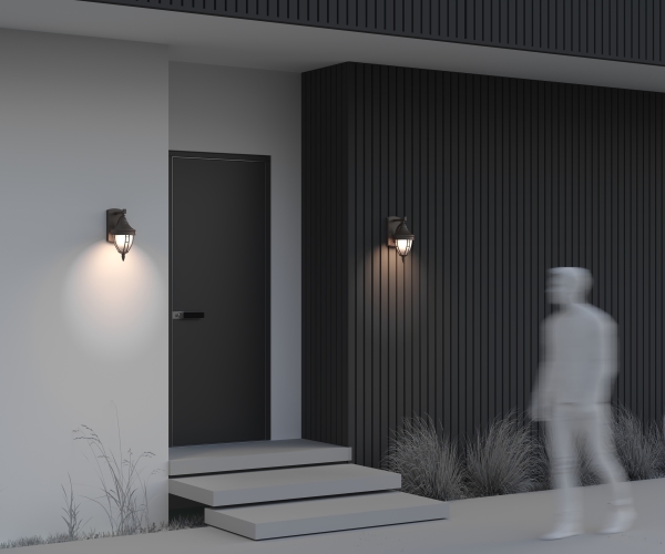 Уличный настенный светильник Rivoli O027WL-01B