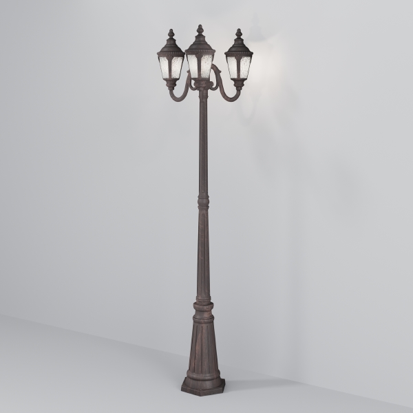 Столб фонарный уличный Goiri O028FL-03BZ